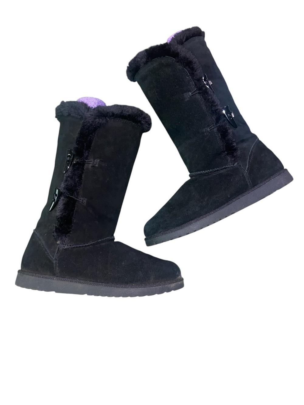 Mossimo Black Faux Fur Lined Women's Winter Boots❤️ sz 9